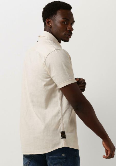 Beige PME LEGEND Casual overhemd SHORT SLEEVE SHIRT CTN SLUB - large