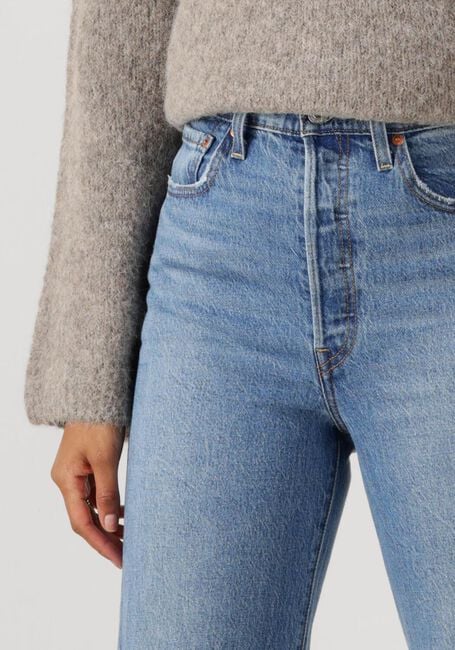 Blauwe LEVI'S Straight leg jeans RIBCAGE FULL LENGHT DANCE AROUND - large
