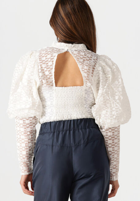 Witte CO'COUTURE Blouses ELINOR OPEN BACK BLOUSE - large