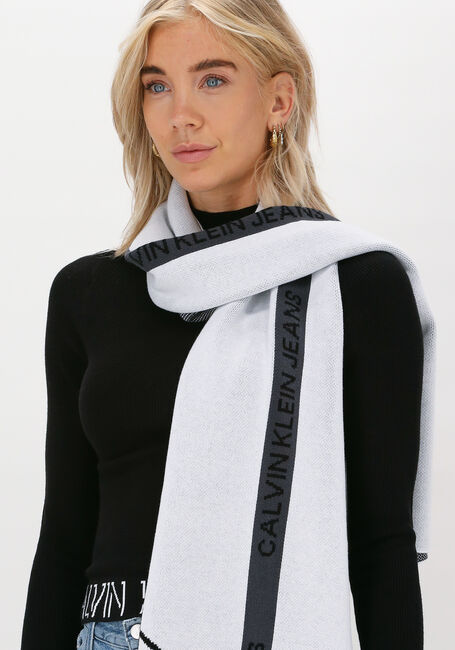 Witte CALVIN KLEIN Sjaal COTTON TAPE SCARF - large