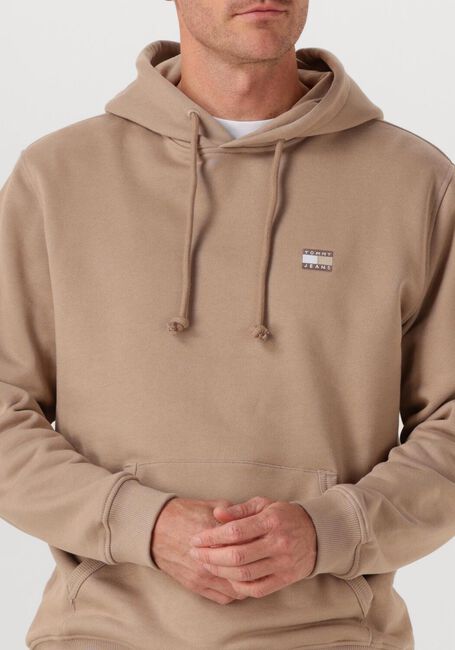 Zand TOMMY JEANS Trui TJM REG BADGE HOODIE EXT - large