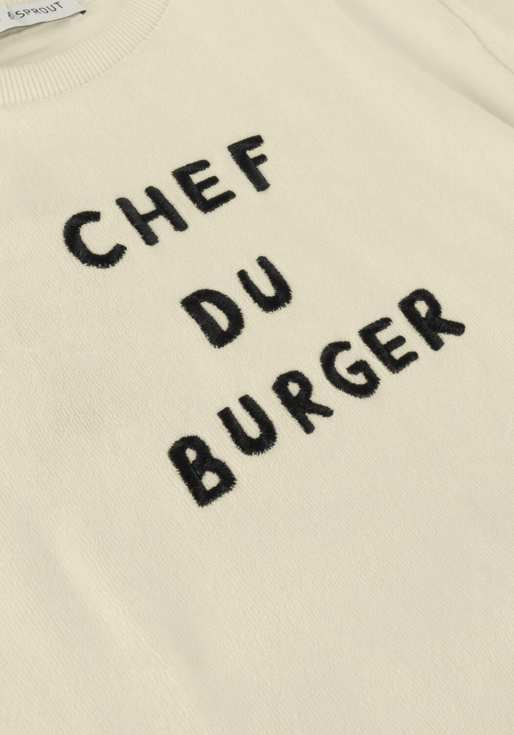 Beige Sproet & Sprout T-shirt TERRY T-SHIRT CHEF DU BURGER - large