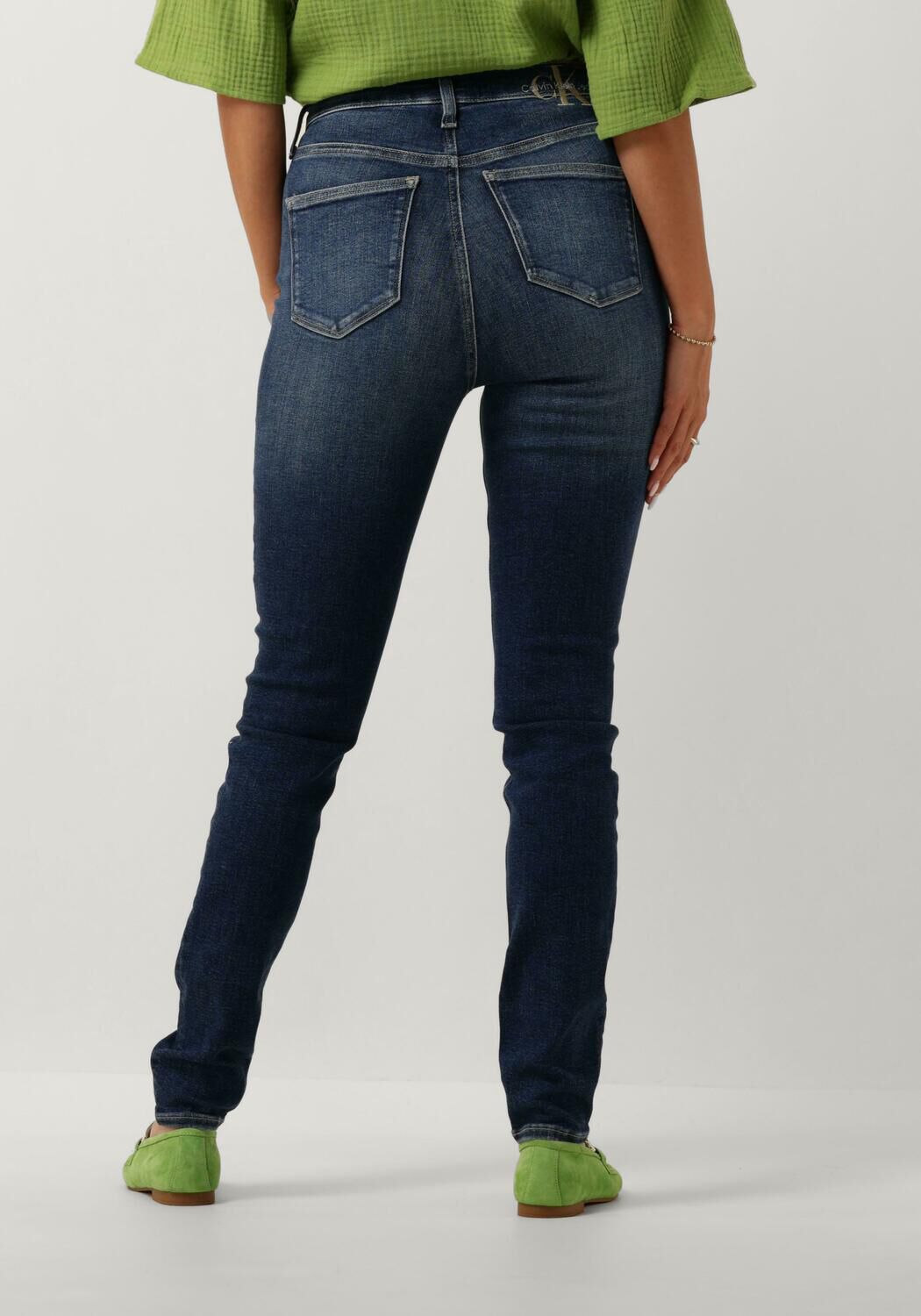 CALVIN KLEIN Dames Jeans High Rise Skinny Donkerblauw