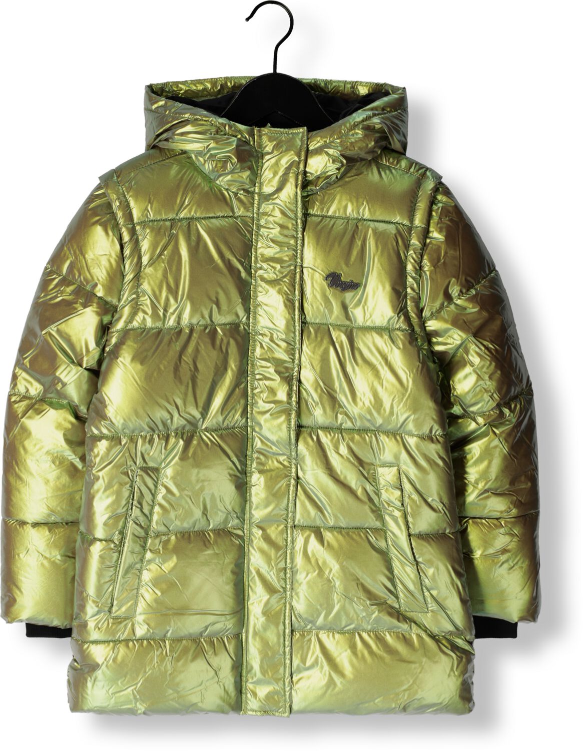 VINGINO gewatteerde winterjas Telissa groen metallic Meisjes Nylon Capuchon 116