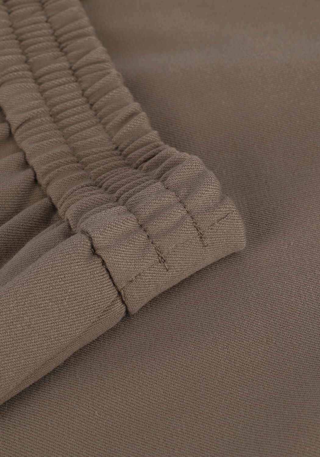 Taupe OBJECT Wijde broek OBJLISA WIDE PANT - large