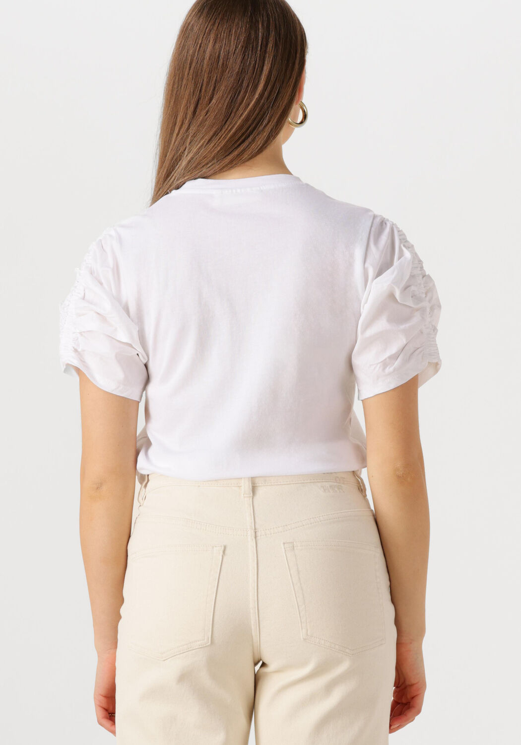 INWEAR Dames Tops & T-shirts Payanaiw Woven Trim Shirt Wit