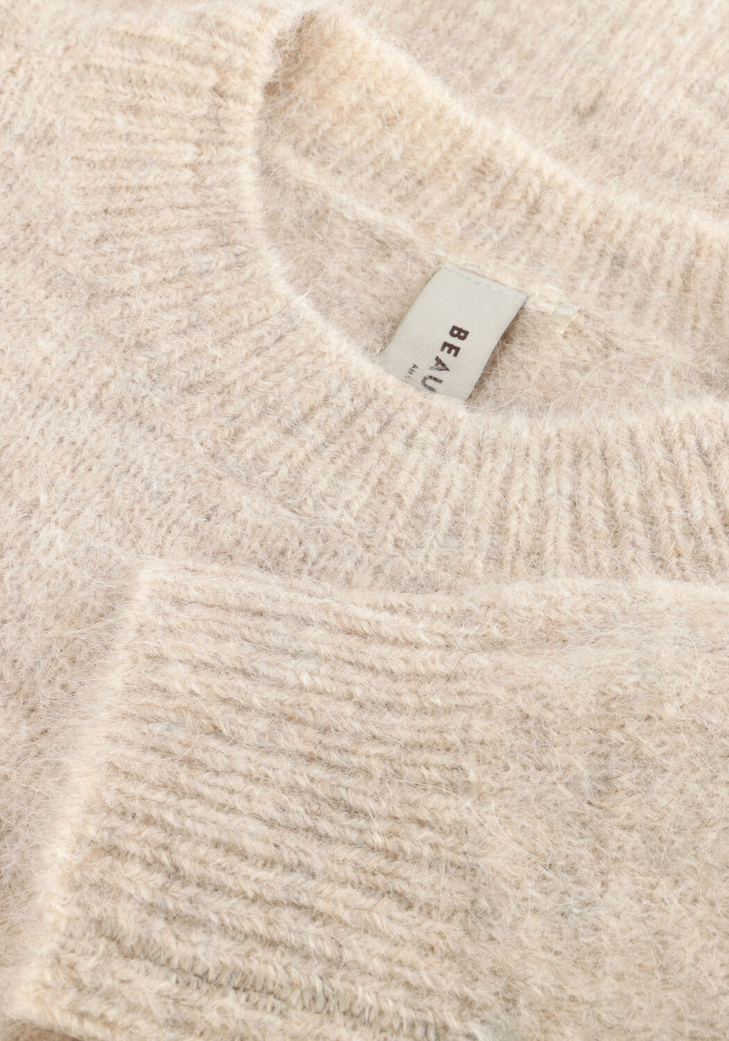 Beige BEAUMONT Trui BAILY PULLOVER - large