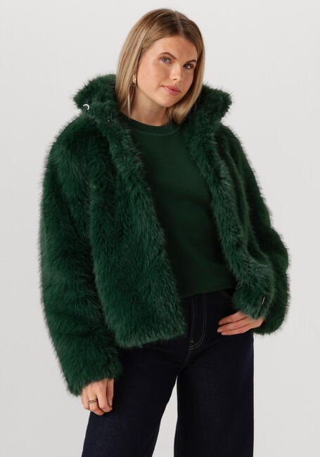 Groene CATWALK JUNKIE Faux fur jas FUR JACKET - large