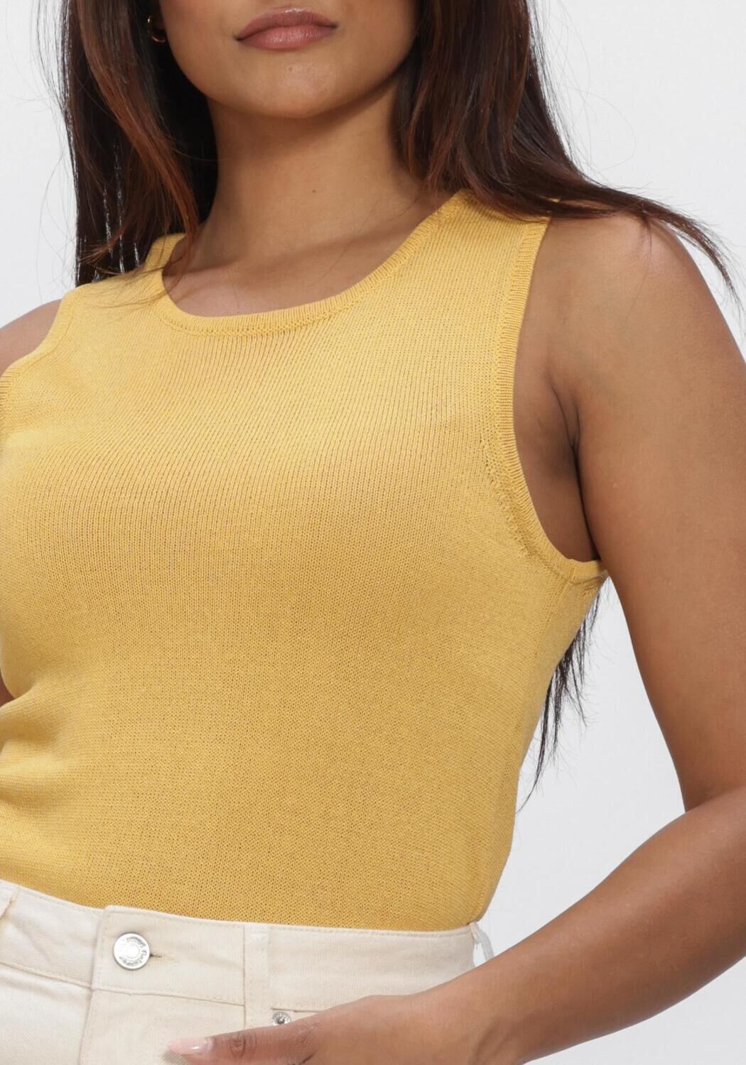Beige SELECTED WOMEN Top SLFMOON SUS SL KNIT TOP - large
