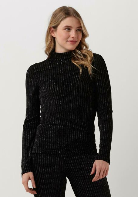 Zwarte ANOTHER LABEL  CHARLOT VELVET TOP L/S - large