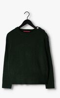 Groene SCOTCH & SODA Trui RELAXED FIT PULLOVER WITH BUTTON DETAIL