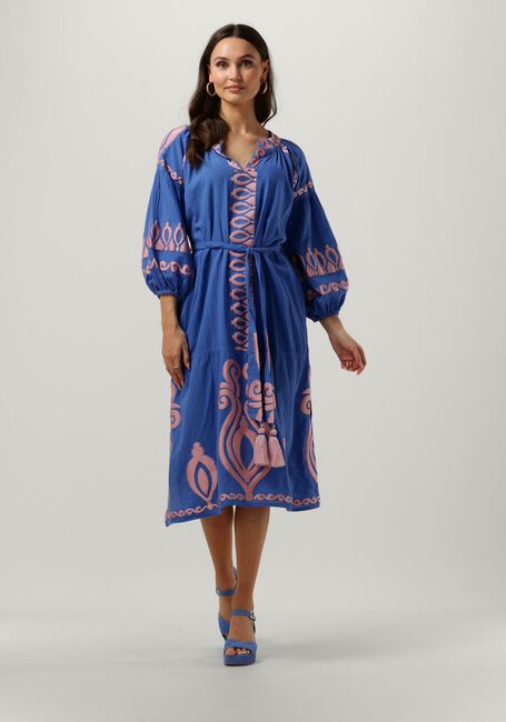 Blauwe NEMA Midi jurk ANISA - large