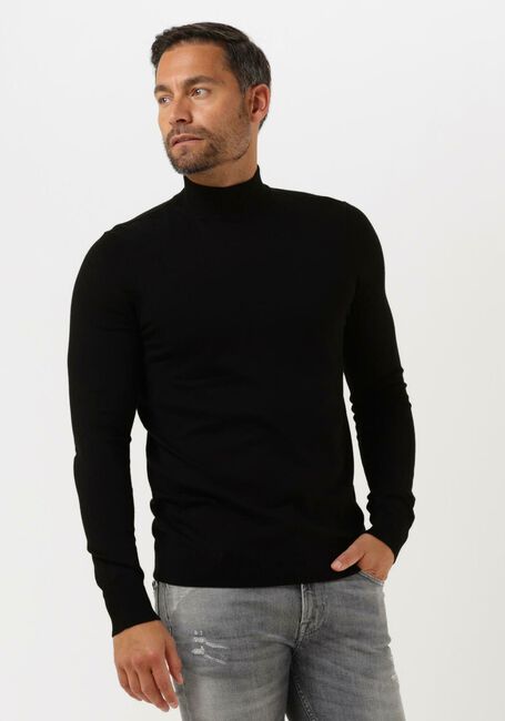 Zwarte PUREWHITE Trui ESSENTIAL KNIT MOCKNECK LS - large