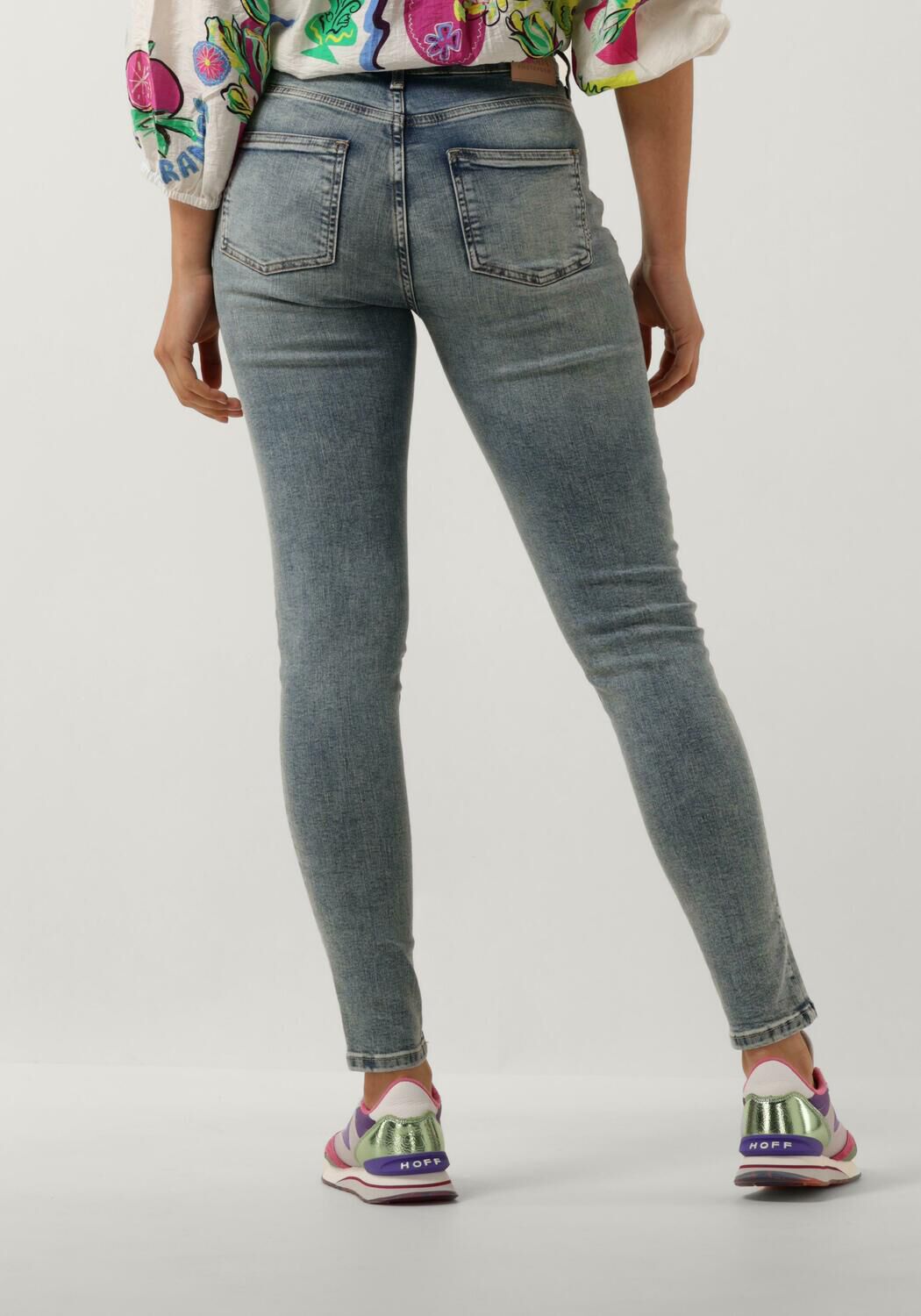 SCOTCH & SODA Dames Jeans Haut High Rise Skinny Jeans Blauw