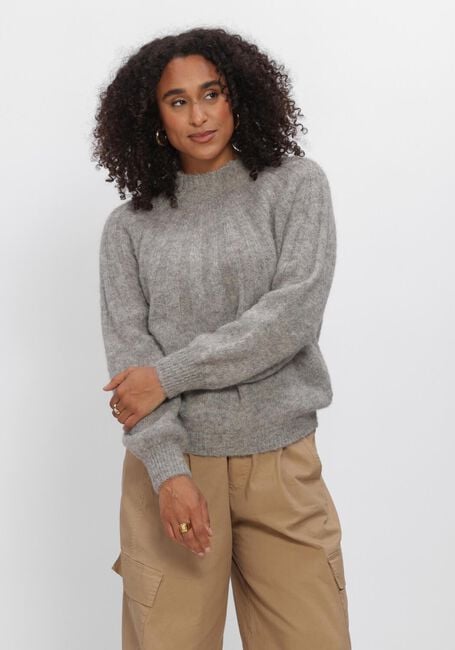 Lichtgrijze BY-BAR Trui ZOE PULLOVER - large