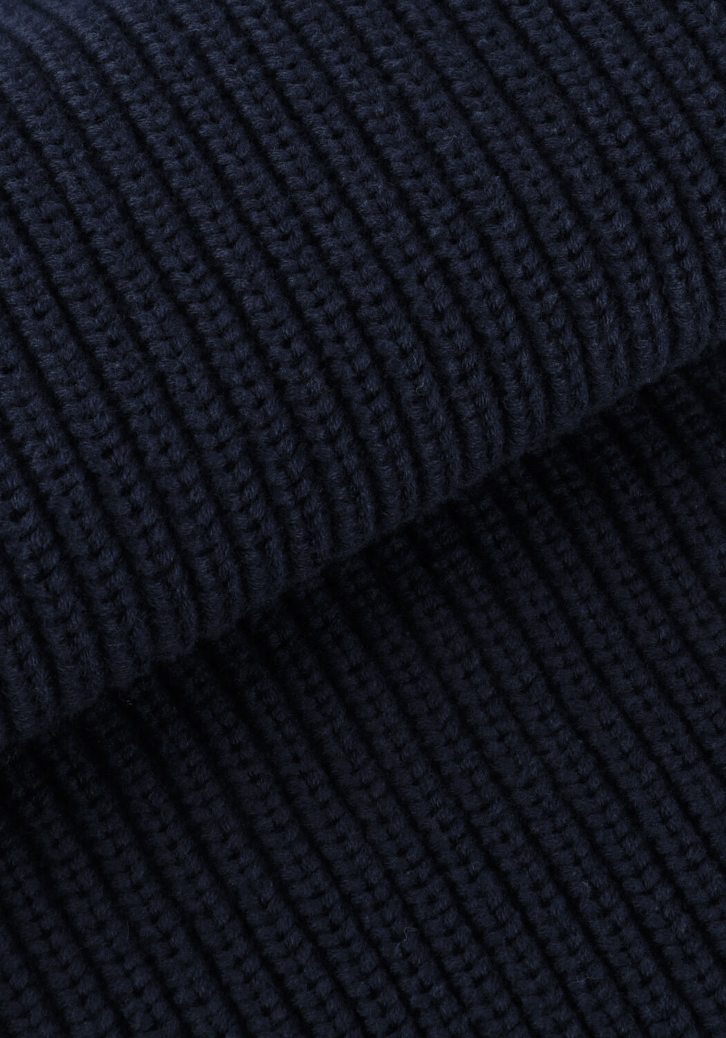 Donkerblauwe ANERKJENDT Trui AKSUNE PATENT HALF ZIP KNIT - large