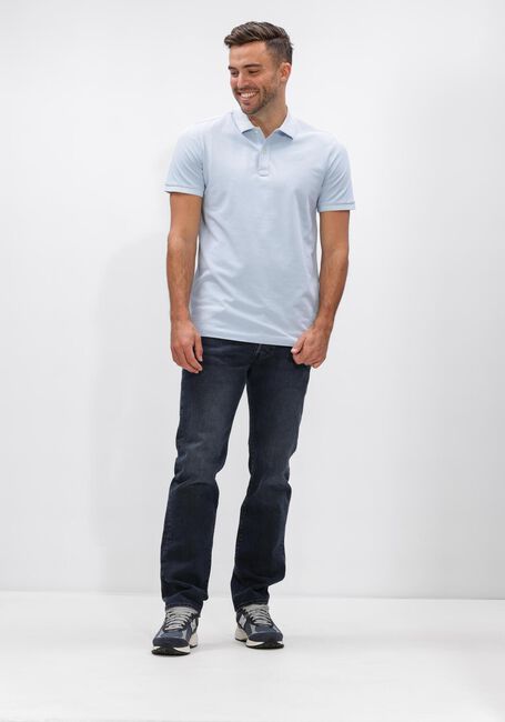 Blauwe G-STAR RAW Polo DUNDA OVERDYED SLIM POLO S\S - large