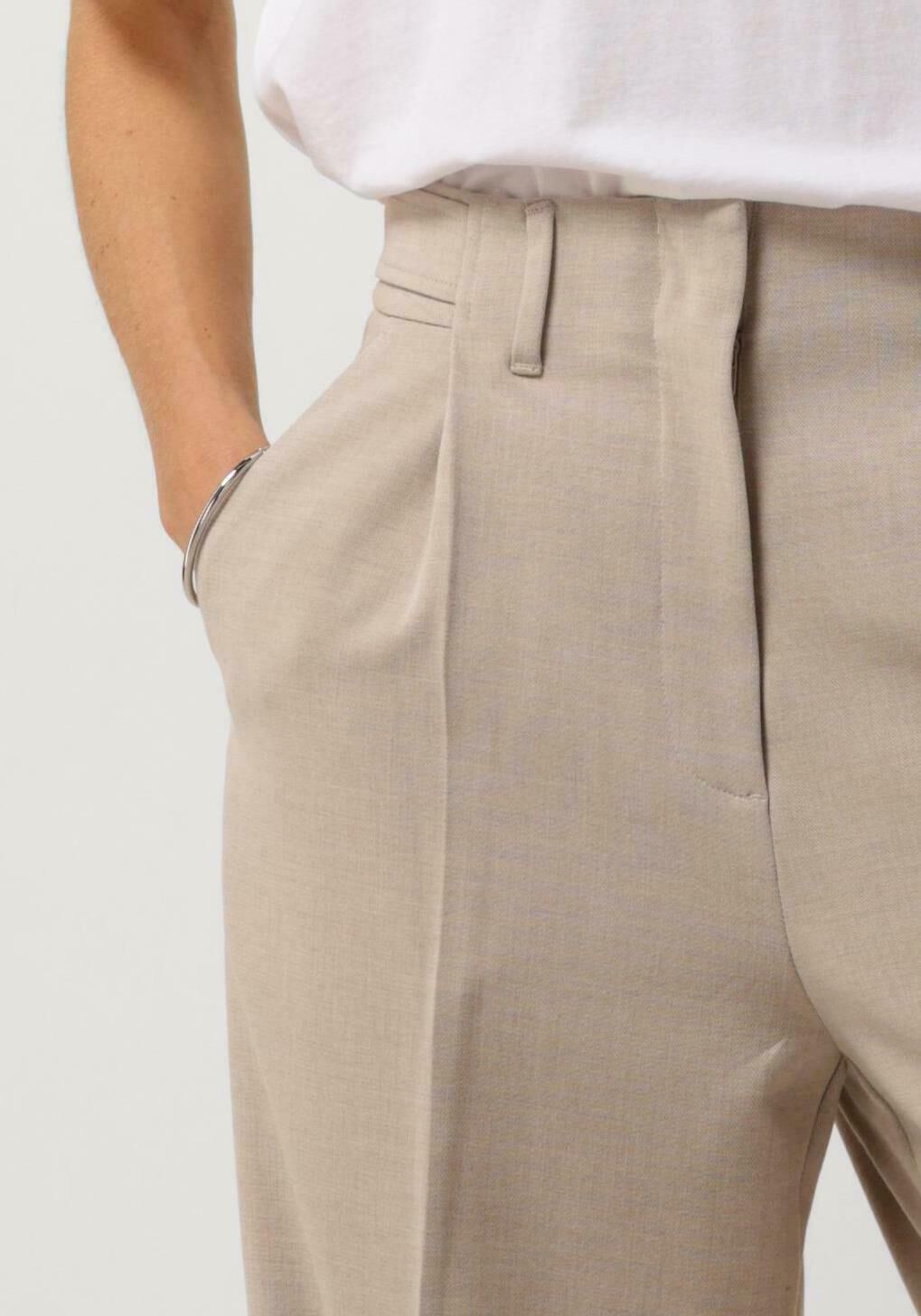 MSCH COPENHAGEN Dames Broeken Mschdivan Michelle Hw Long Pants Beige
