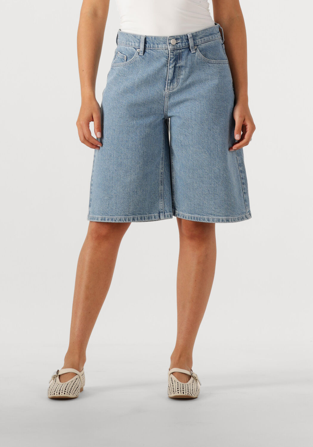 MSCH COPENHAGEN Dames Jeans Mschelida Ada Denim Shorts Blauw
