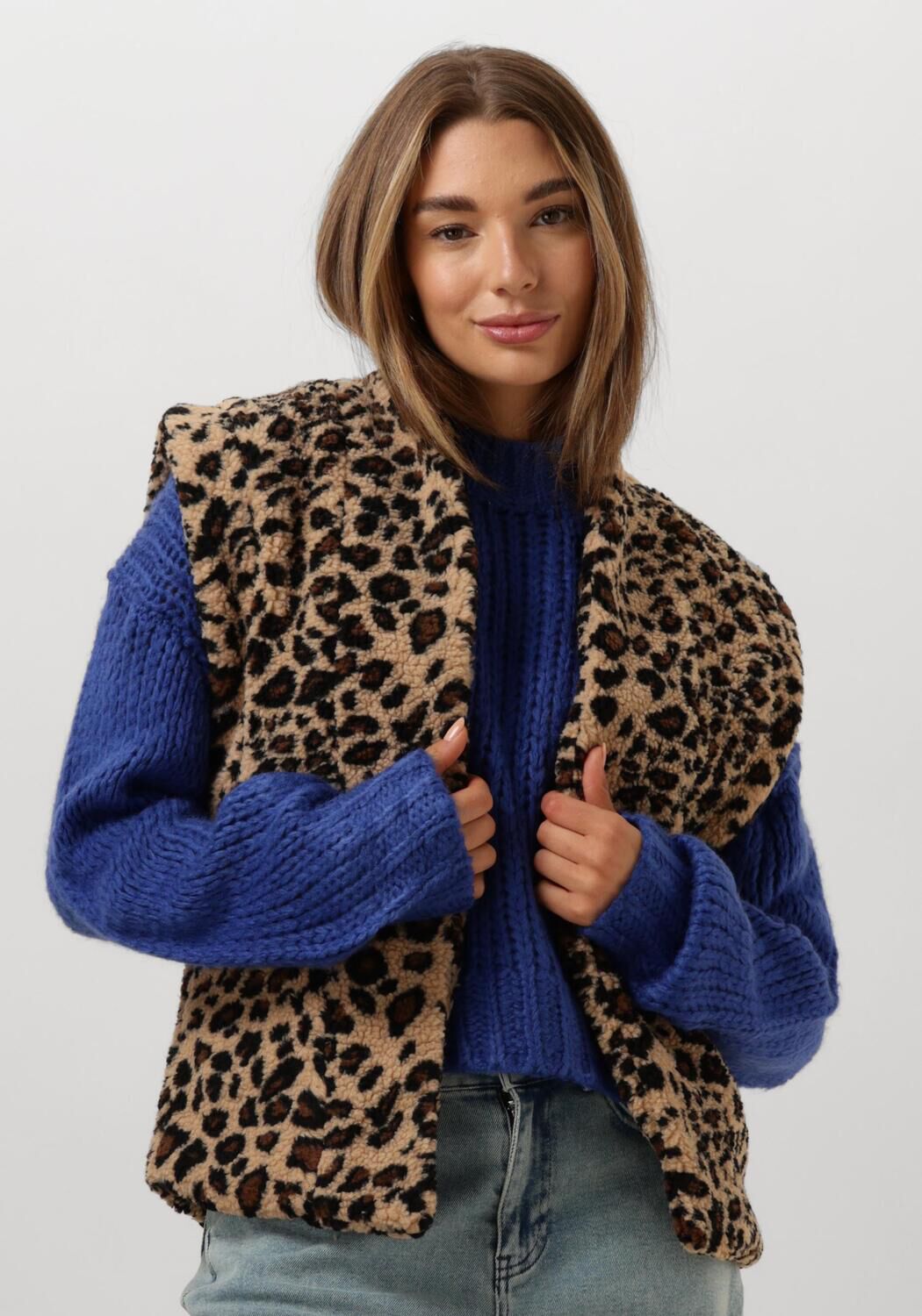 YDENCE Dames Blazers Gilet Abby Leopard