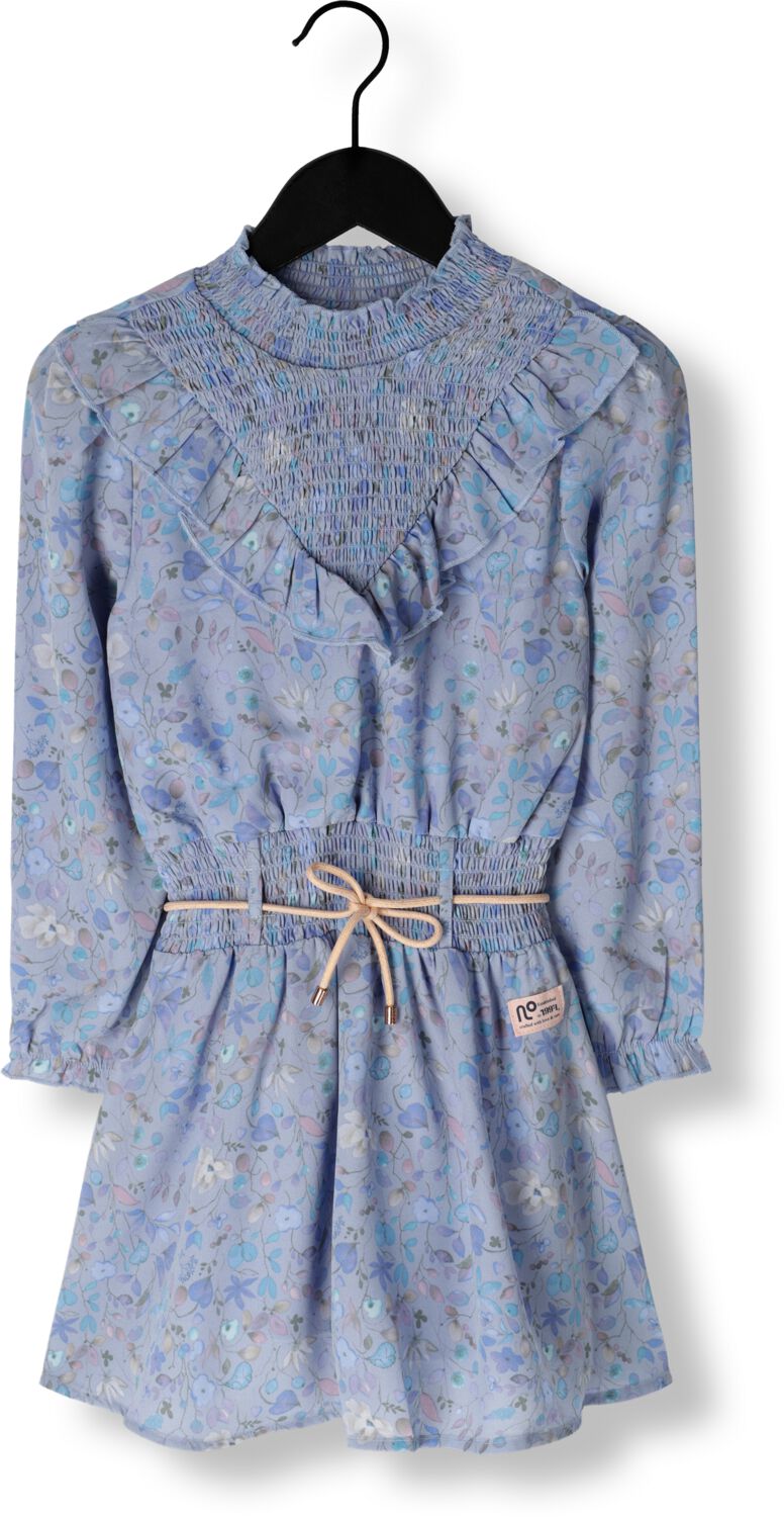 NONO Meisjes Jurken Mayana Girls Woven Dress Light Blue Blauw