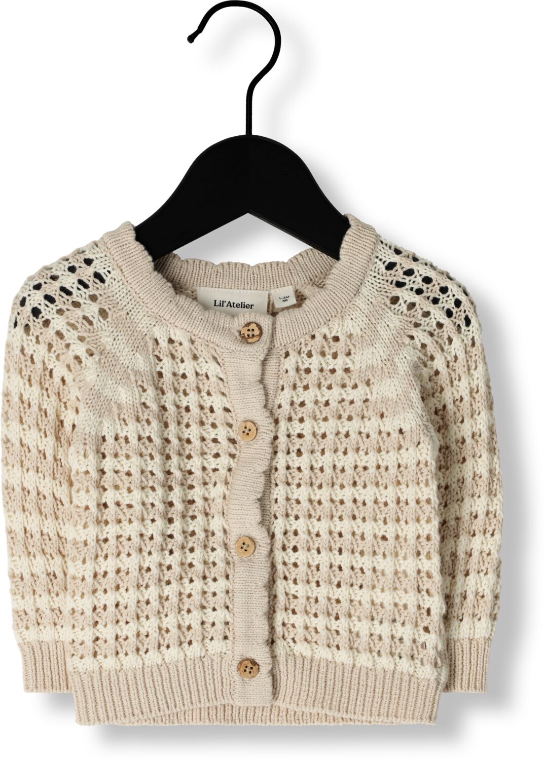 LIL' ATELIER Baby Truien & Vesten Nbfboa Ls Knit Card Lil Beige