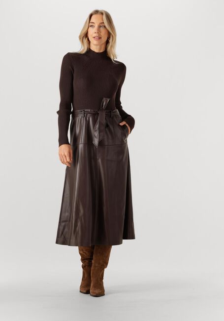 Bruine TWINSET MILANO Midi jurk 252TT3560 - large