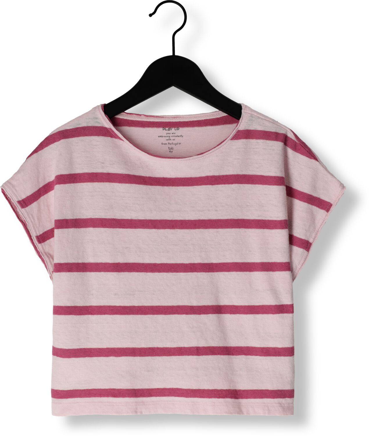 PLAY UP Meisjes Tops & T-shirts Striped Jersey T-shirt Roze