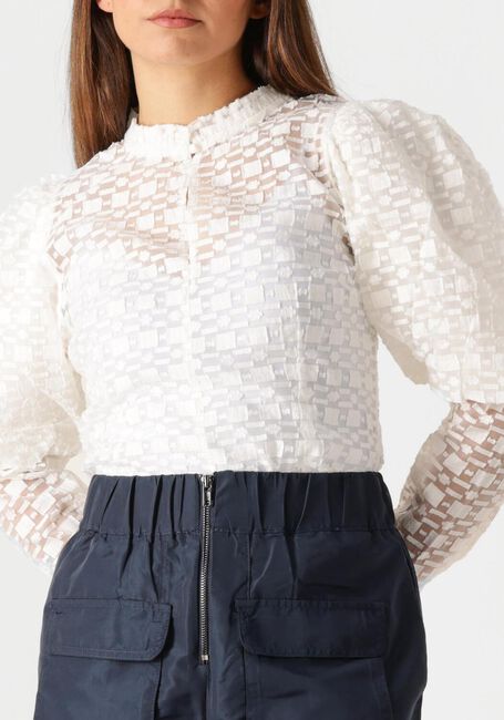 Witte CO'COUTURE Blouses ELINOR OPEN BACK BLOUSE - large