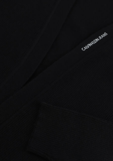 Zwarte CALVIN KLEIN Vest MICRO BRANDING LONG CARDIGAN - large