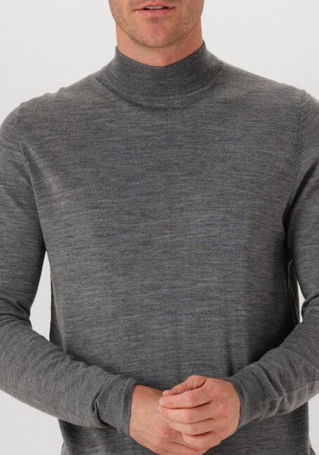 Grijze PROFUOMO Coltrui PULLOVER MOCK NECK MERINO - large