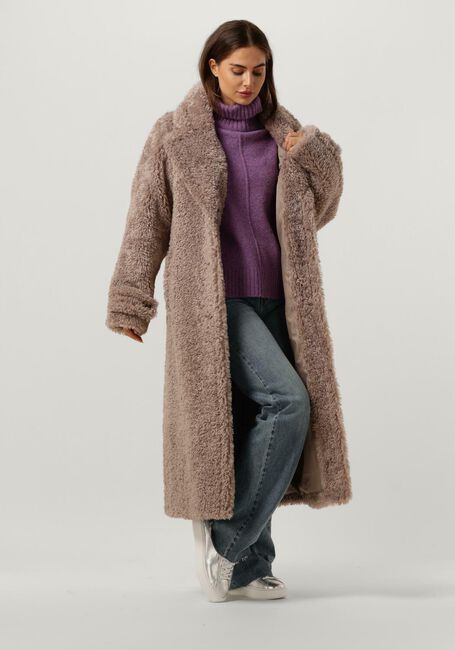 Taupe BEAUMONT Faux fur jas SASHA - large