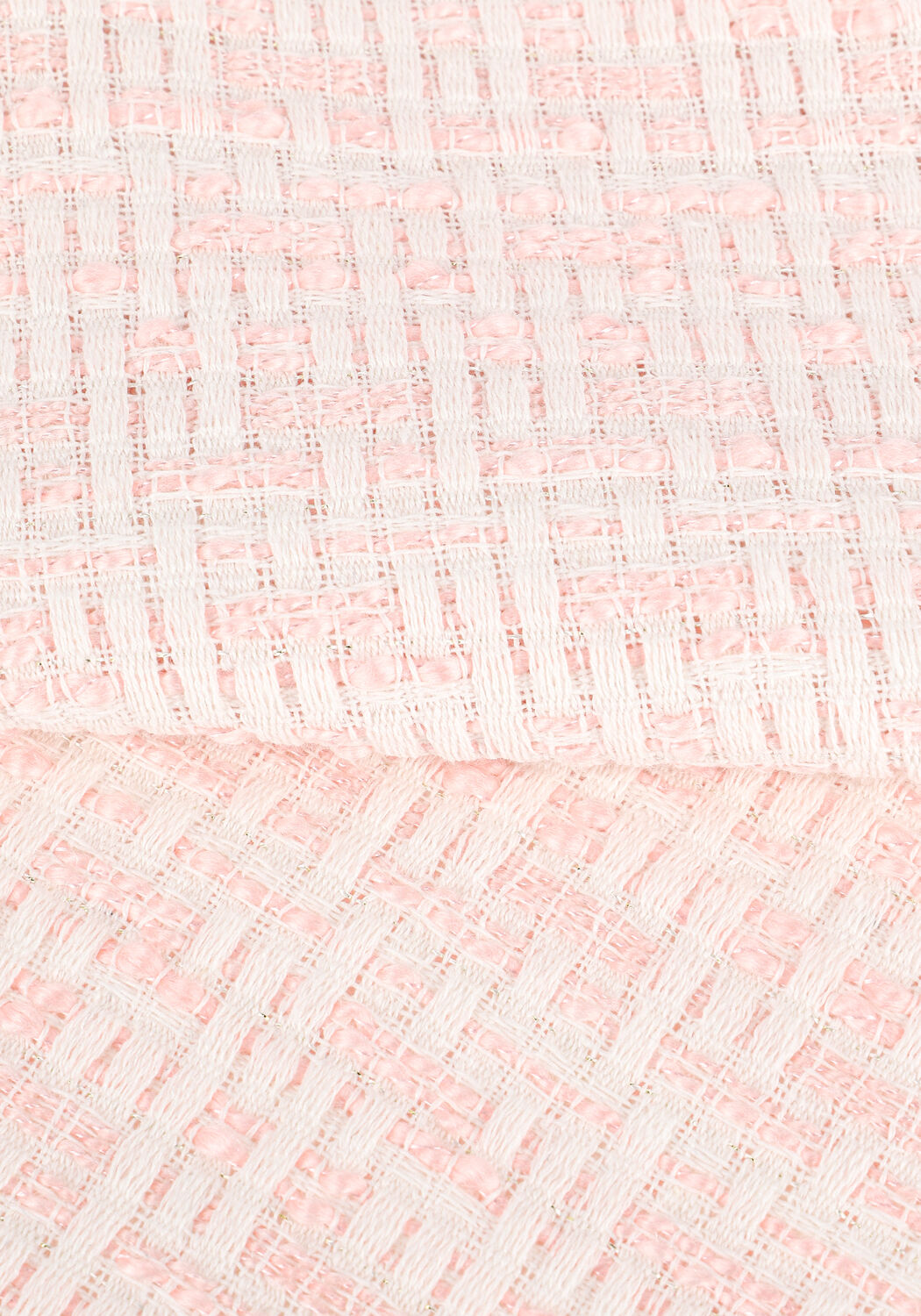 Lichtroze NA-KD Pantalon TWEED SUIT PANTS - large