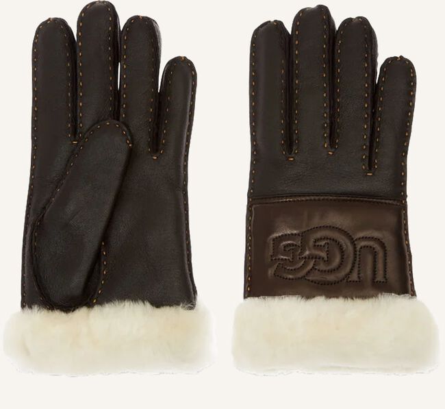 Zwarte UGG Handschoenen SHEEPSKIN LOGO GLOVE Zwarte UGG Handschoenen SHEEPSKIN LOGO GLOVE - large