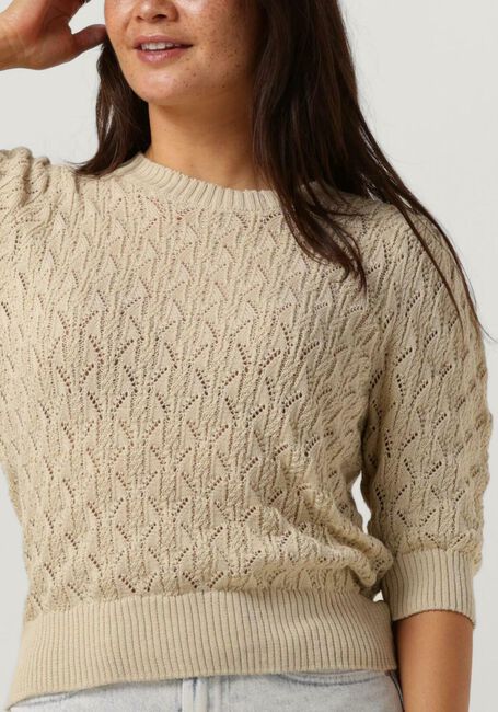 Zand MINUS T-shirt LAMINA HALF SLEEVE KNIT PULLOVER - large