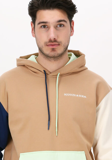Multi SCOTCH & SODA Sweater HOODED SWEATSHIRT IN ORGANIC C - large