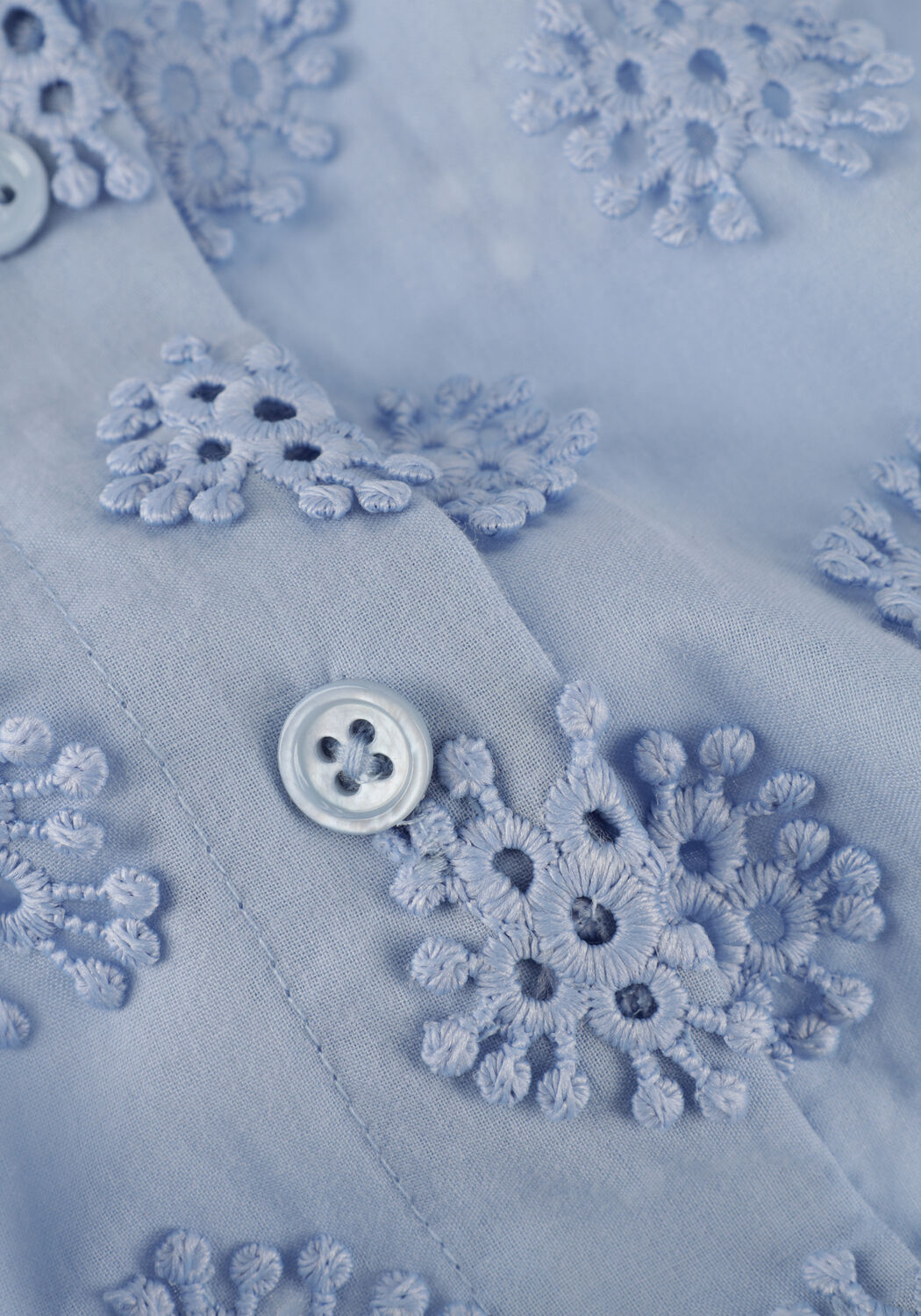 Lichtblauwe SECOND FEMALE Blouses TAORMINA NEW SHIRT - large