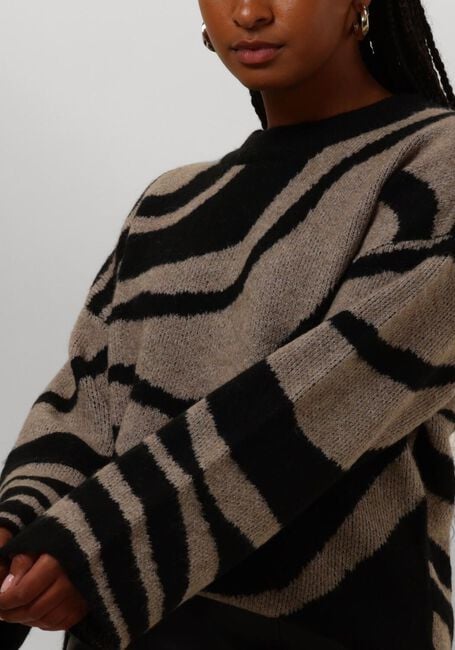 Zwarte OBJECT Trui OBJDIANA LO L/S KNIT PULLOVER - large