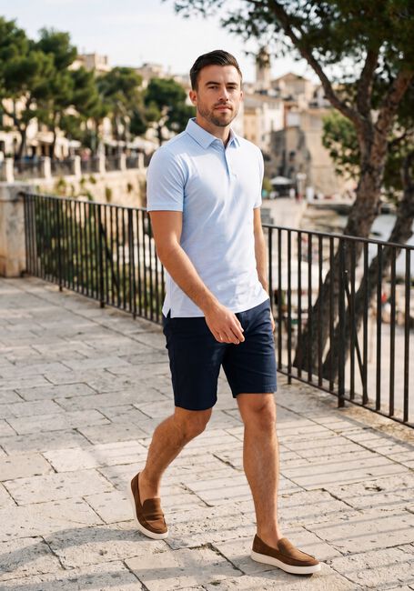 Donkerblauwe MATINIQUE Casual overhemd MATHOMAS SHORT - large