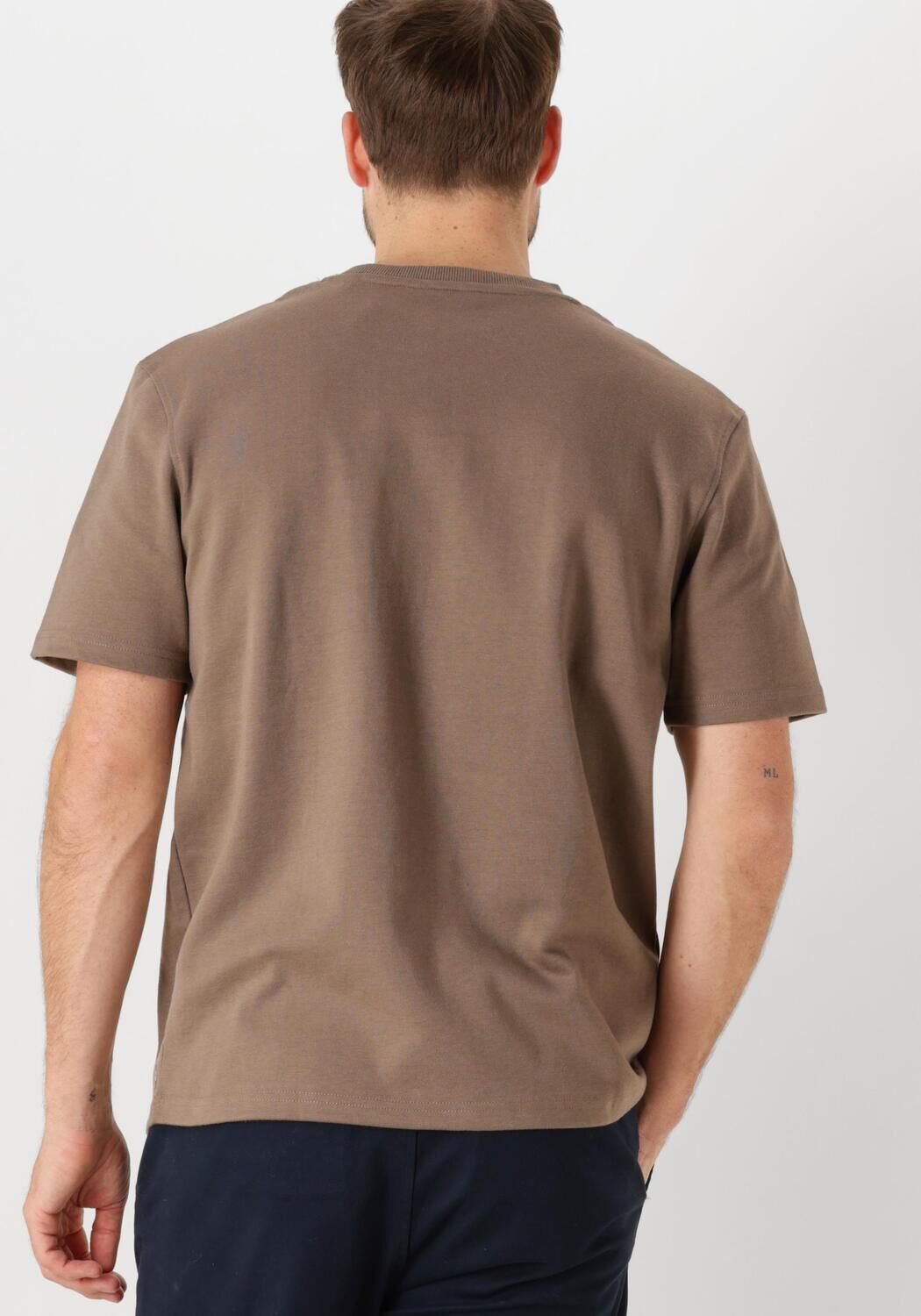 DSTREZZED Heren Polo's & T-shirts Ebbe Boxy Tee Beige
