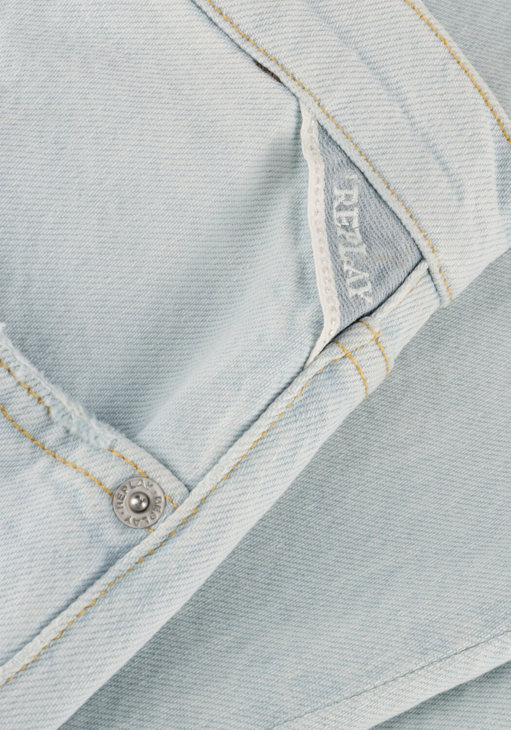 Lichtblauwe REPLAY Wide jeans LAELJ PANTS - large