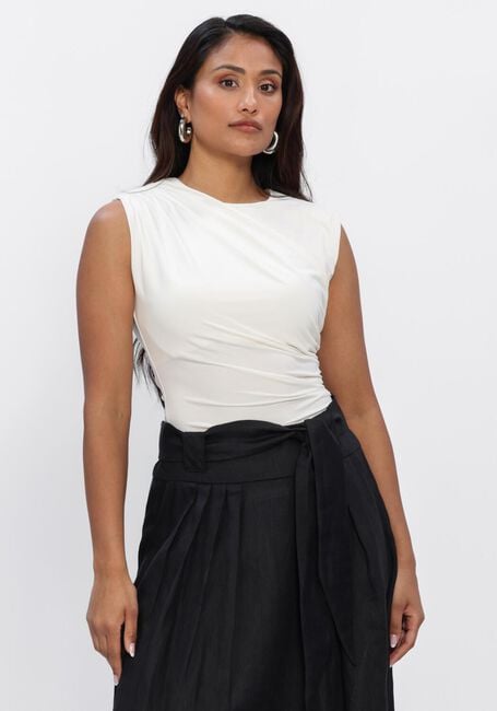 Ecru ROSEMUNDE Top BILLIE SL DRAPE TOP - large