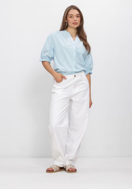 Blauwe MSCH COPENHAGEN Blouses MSCHMARCA DOTTEN 2 4 SHIRT - large