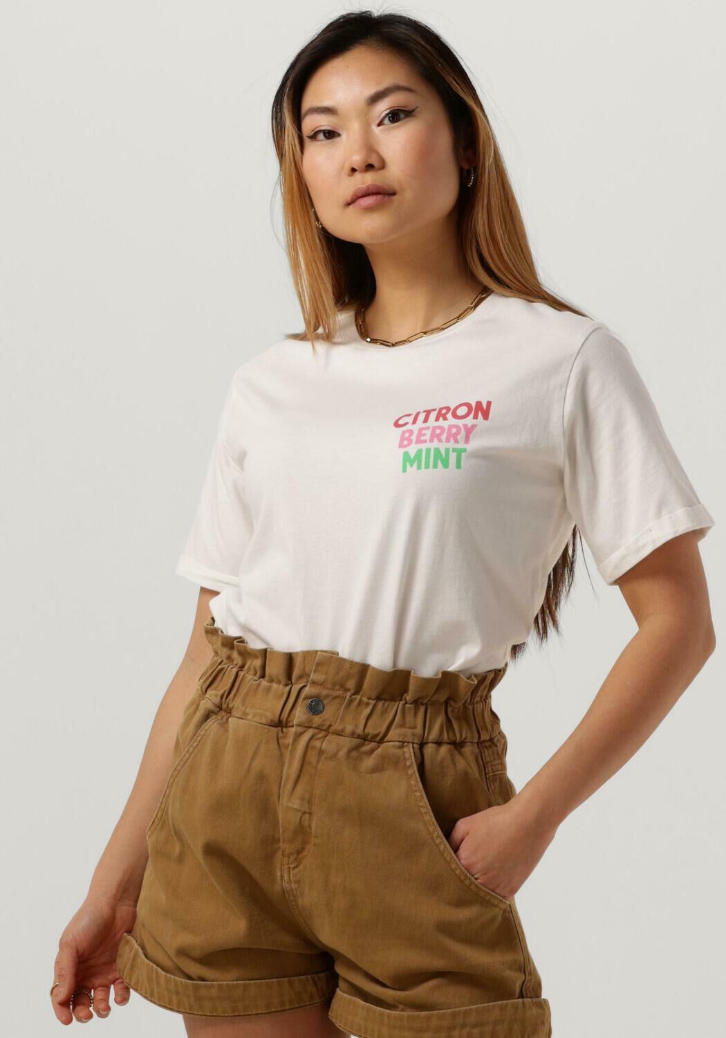 Shirt met top print op achterkant