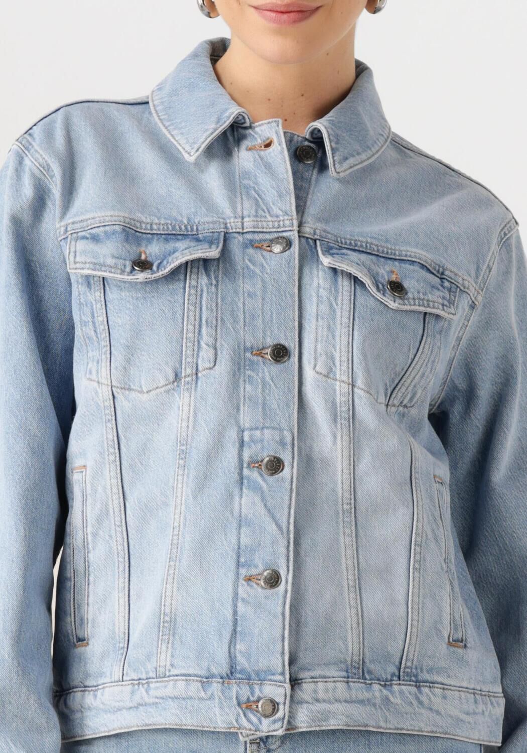 OBJECT Dames Jassen Objellen Re Denim Jacket Lichtblauw