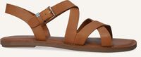 Cognac TOMS Platte sandalen WM SICILY SAND - medium