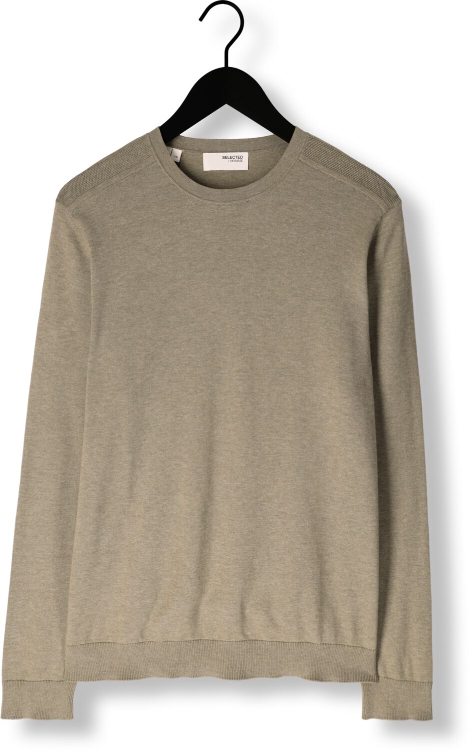 SELECTED HOMME Heren Truien & Vesten Slhberg Crew Neck Noos Groen