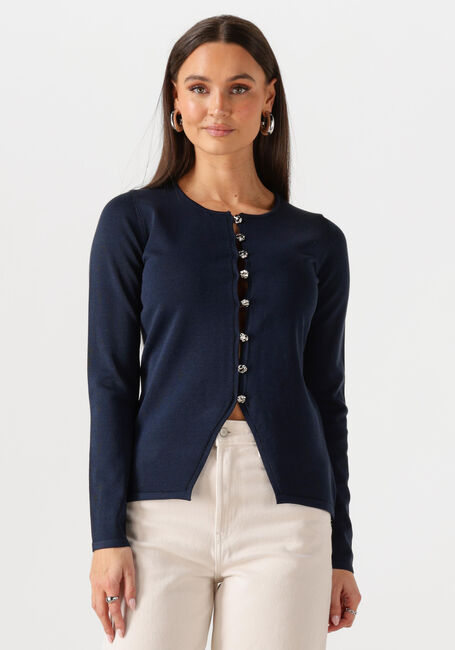 Donkerblauwe NEO NOIR Blouses TELLER KNIT BLOUSE - large