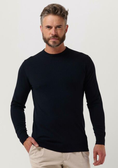 Donkerblauwe PROFUOMO Trui PULLOVER CREW NECK - large