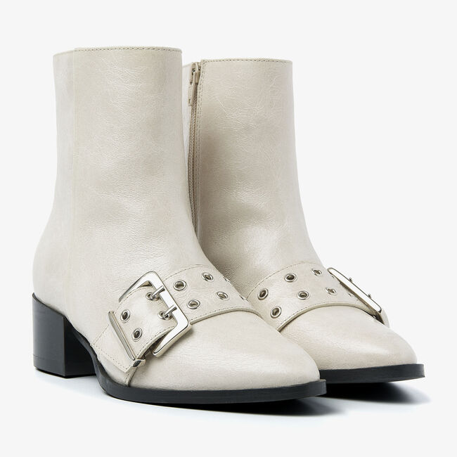 Beige VIA VAI Enkellaarsjes ROSE CAMDEN - large